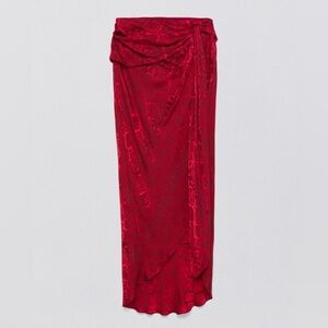 Jonathan Simkhai Elisabetta Skirt Carmine Python size 2